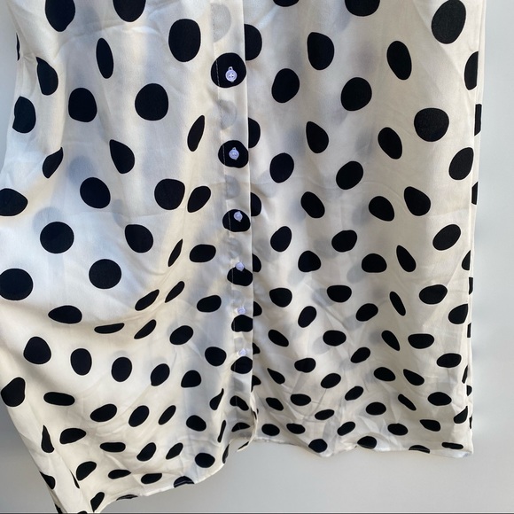 Nasty Gal Polka Dot Maxi Dress Size Large - Picture 6 of 9